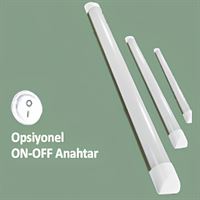 Ledli Oval Camlı Bant Armatürler 30 cm 9W 1